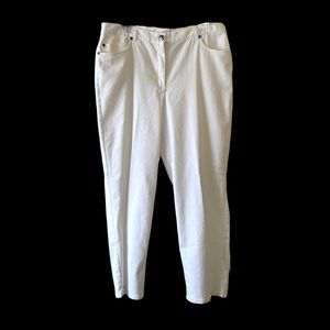 Ruby Rd. White Ankle Jeans - Sz 14P